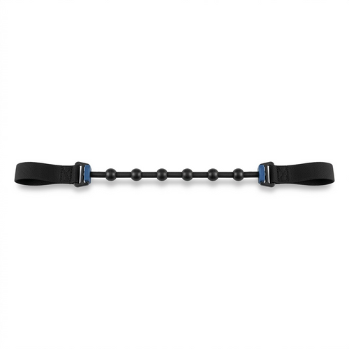 fdmt Universal Bouncy Band for chairs with black flexible cord, sensory beads, and adjustable straps.